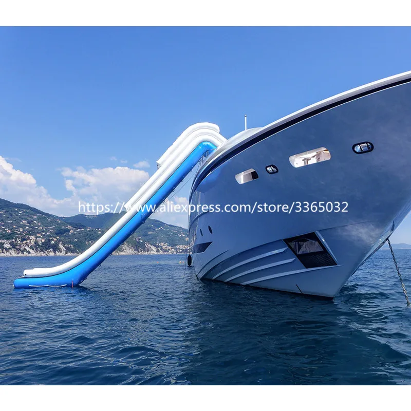 Custom Cheap Inflatable Yacht Slide Inflatable Dock Slide For Sale