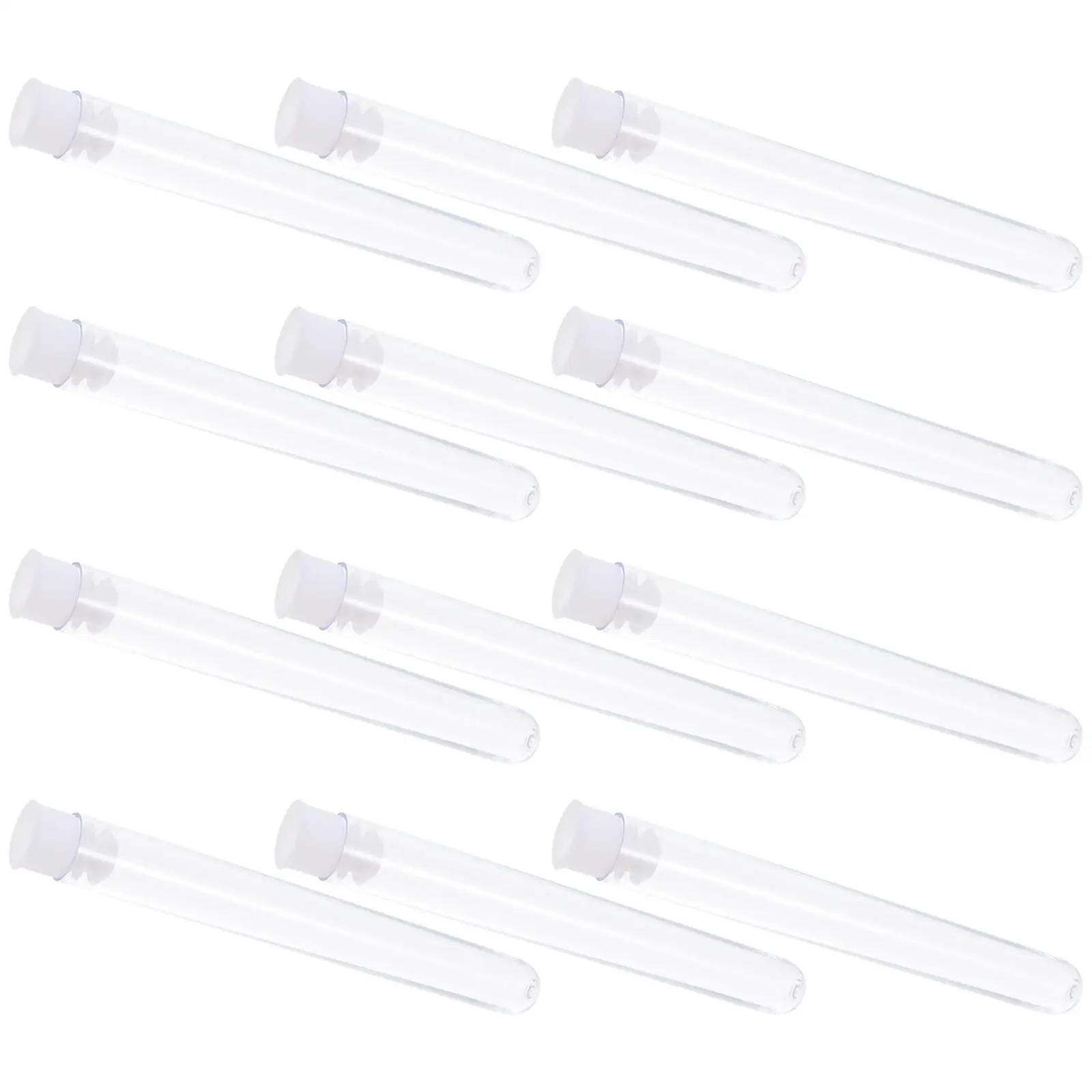 

100 Pcs Plastic Test Tube Sealed Tubes Practical Container Centrifugal for Science