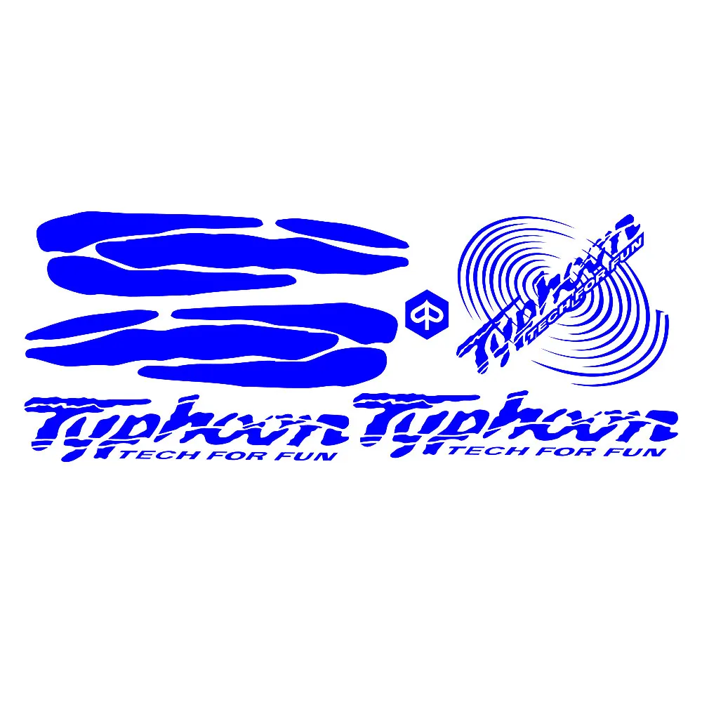 For Piaggio Typhoon Tech for fun Swirl Decals / Stickers Set 50 80 125 172 183 Style 1