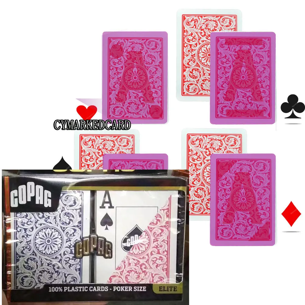 Marked Playing Card For Infrared Contact Lenses Copag Elite Anti Cheating Poker Props Funny Game Cards