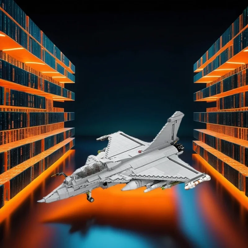 

1216PCS MOC Creative Model Dassault Rafale 1 33 Minifigure Scale V2 DIY Assembly Building Blocks Display Birthday Gift Blocks