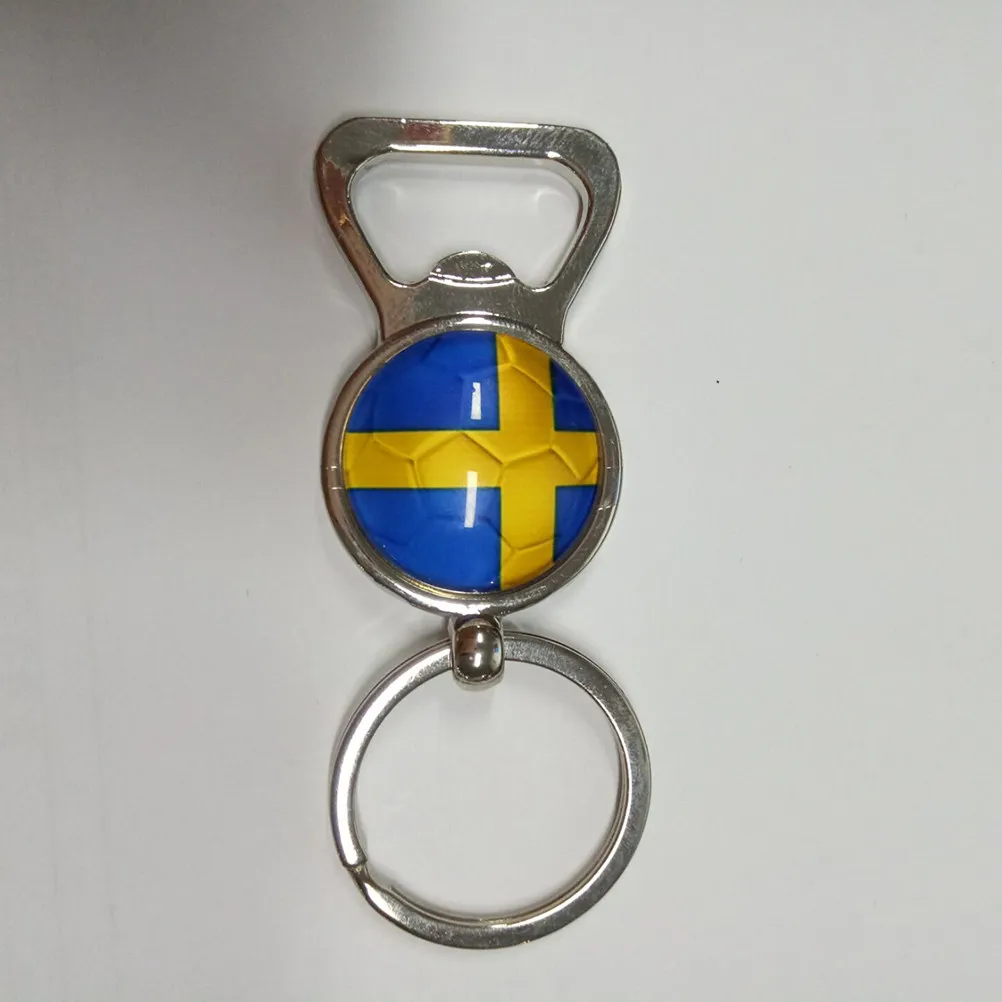 Metal Flag Keychain Bottle Opener Portable Claw Style Tool for Beer Wine Bottles Keys and Pocket