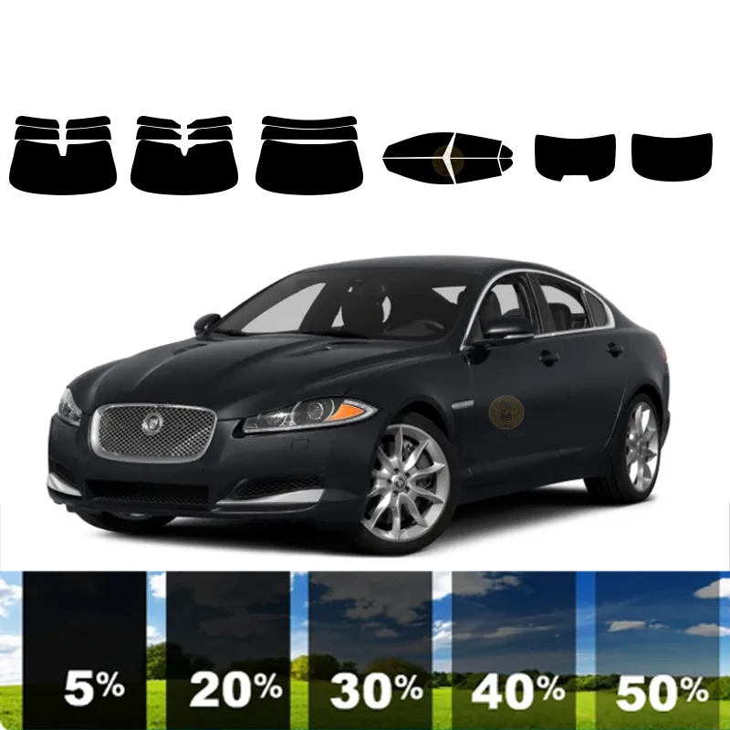 

precut Removable Window Tint Film For Car 100% UVR 5%-70%VLT Heat Insulation Carbon ﻿For JAGUAR XF 4 DR SEDAN 2009-2015