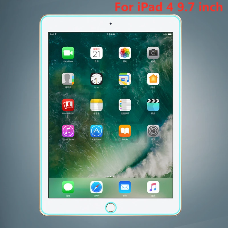 ใหม่กระจกนิรภัยป้องกันหน้าจอสำหรับ Apple iPad 4 9.7นิ้วแท็บเล็ตป้องกันฟิล์ม