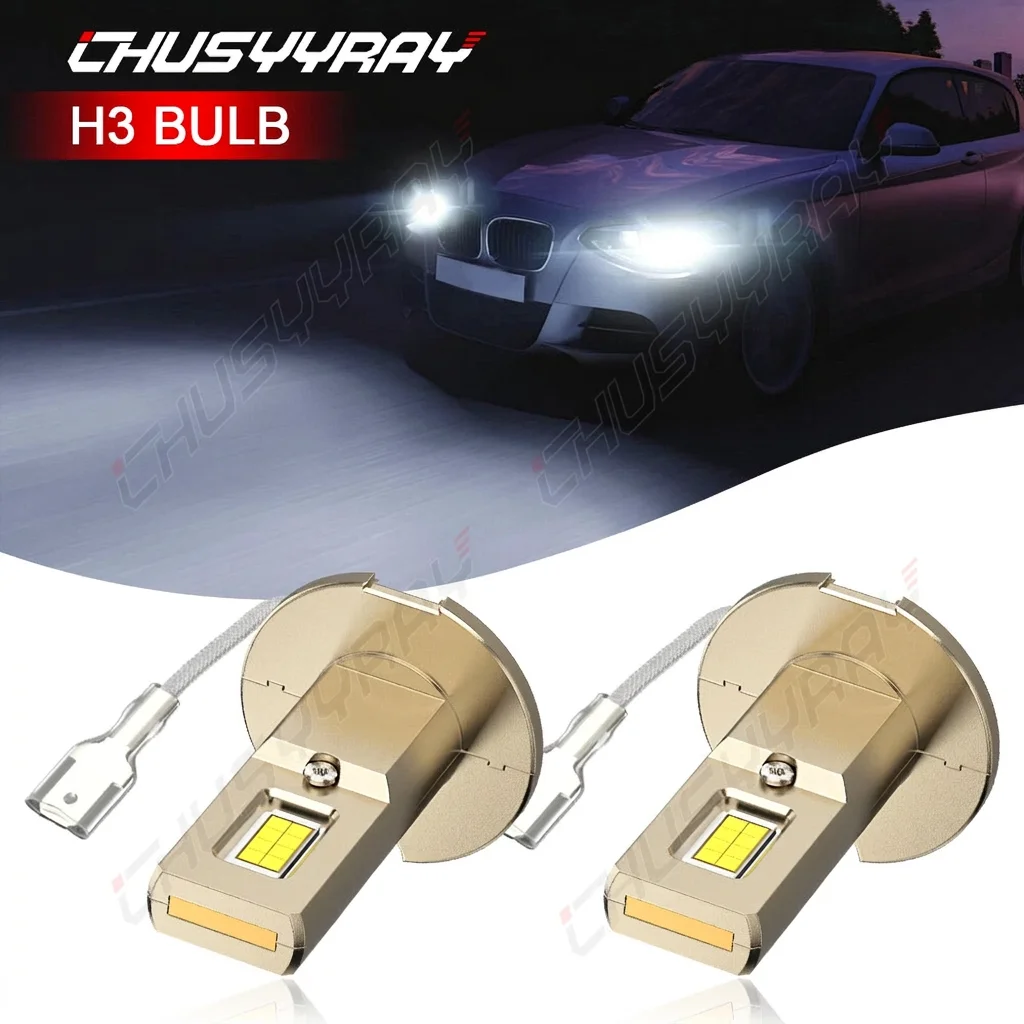 For Chevy C1500 2500 3500 1990-1998 Upgrade H3 LED Headlight Fog Light Bulb Kit 200W 20000LM 6500K