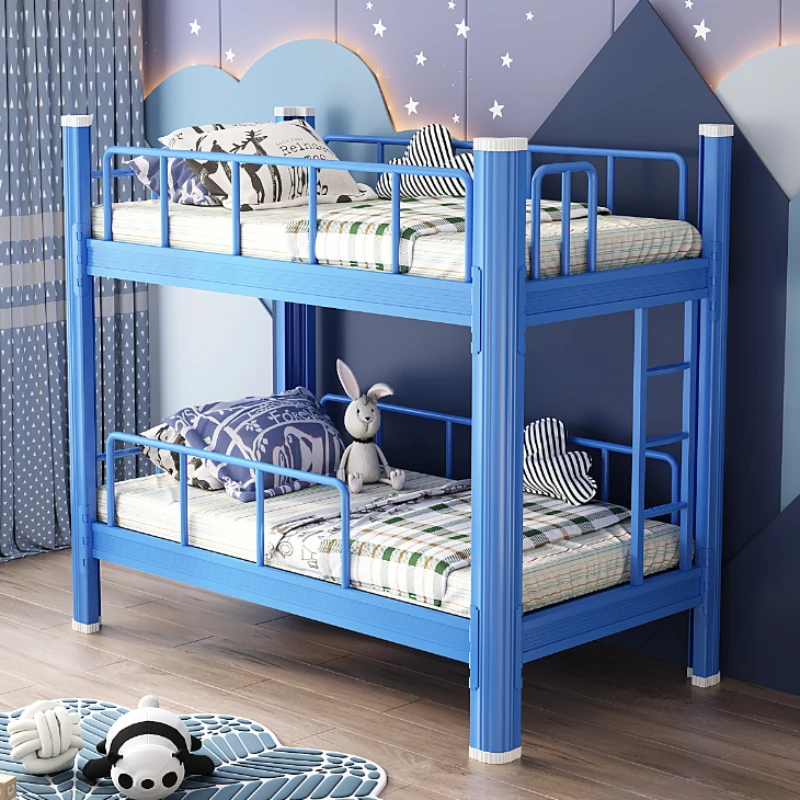 

Children's Upper And Lower Bunk Iron Frame Bed Kindergarten Primary School Students' Afternoon Care Bed Cama Furniture