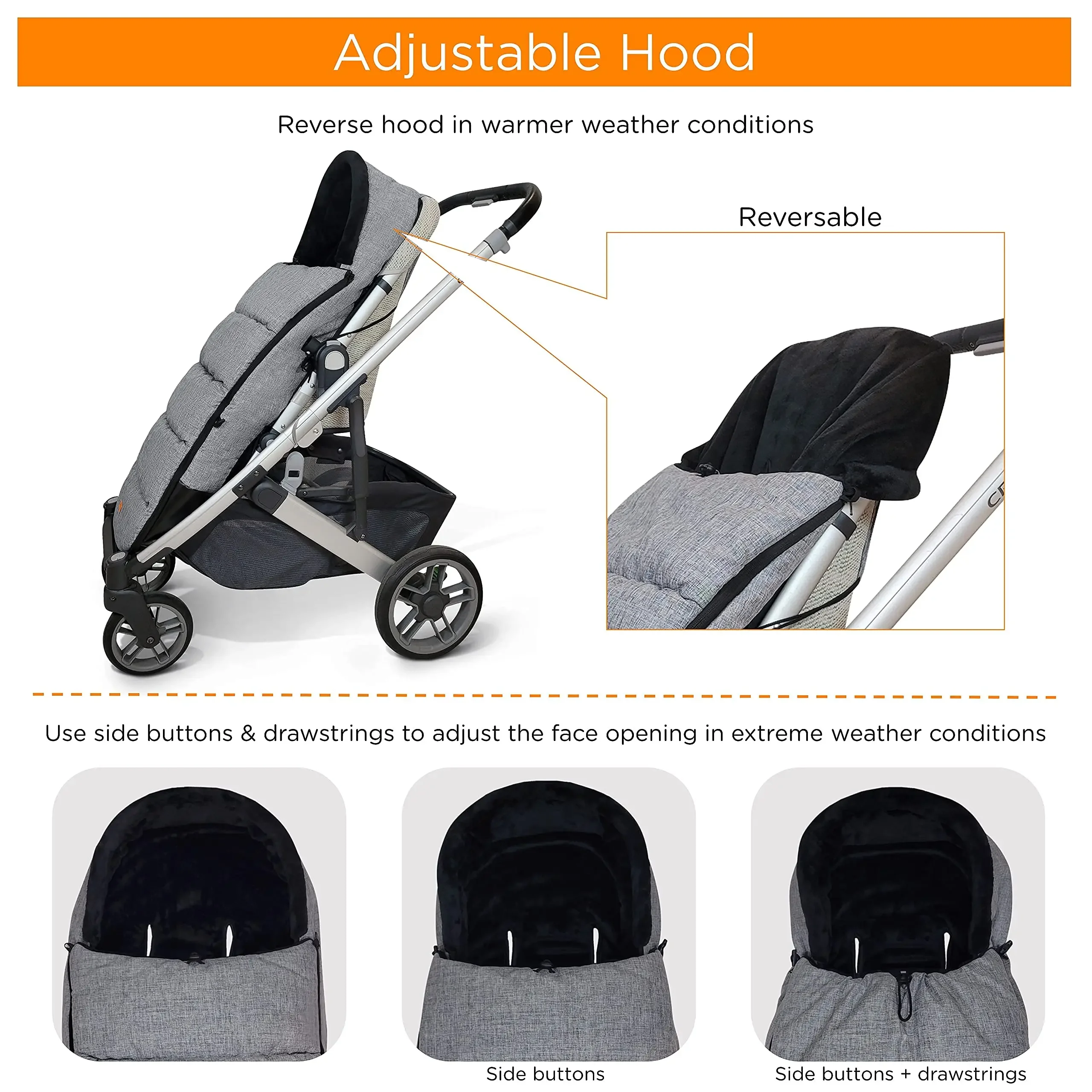 Infant Warm Stroller Footmuff Newborn Winter Windproof Keep Warm Baby Stroller Accessories