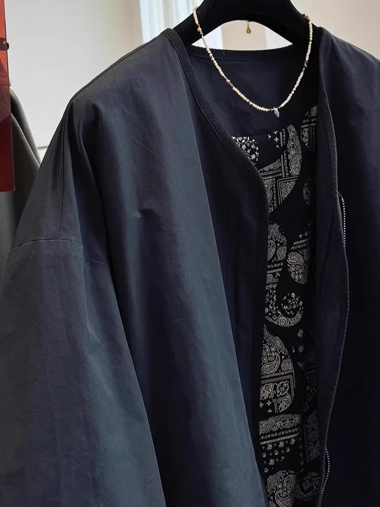 Retro Sle Dames Windjack Casual Loose Fit Herfst Nieuwe collectie Comfortabele bovenkleding Faionable Casual bovenkleding