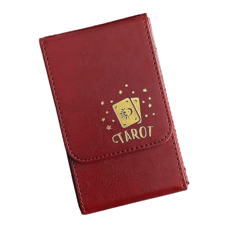 YD61 Tarot Cards Box PU Leather Tarot for Case Container Collection CCG Board Game Card Sleeve Holder Box