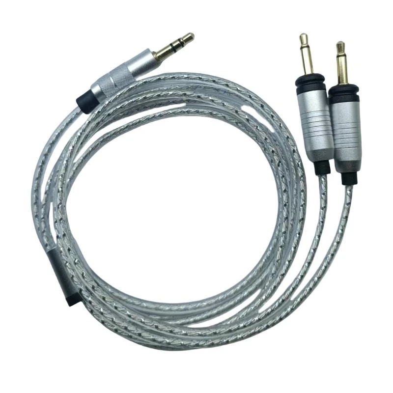 

C7AB Strong PVC Reinforced Sound Cable 3.5mm Connector Replacement Headphone Wire Noise Canceling Cord 140cm for Focal Elegia