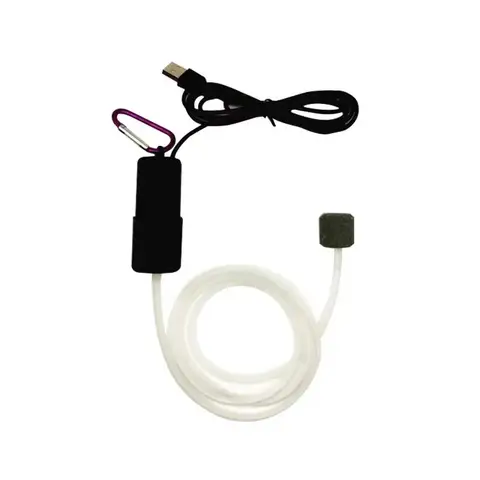수족관 산소 공기 펌프 공기 돌 물고기 탱크 통풍기와 휴대용 USB 자동 공기 펌프 미니 산소 펌프 수족관 액세서리