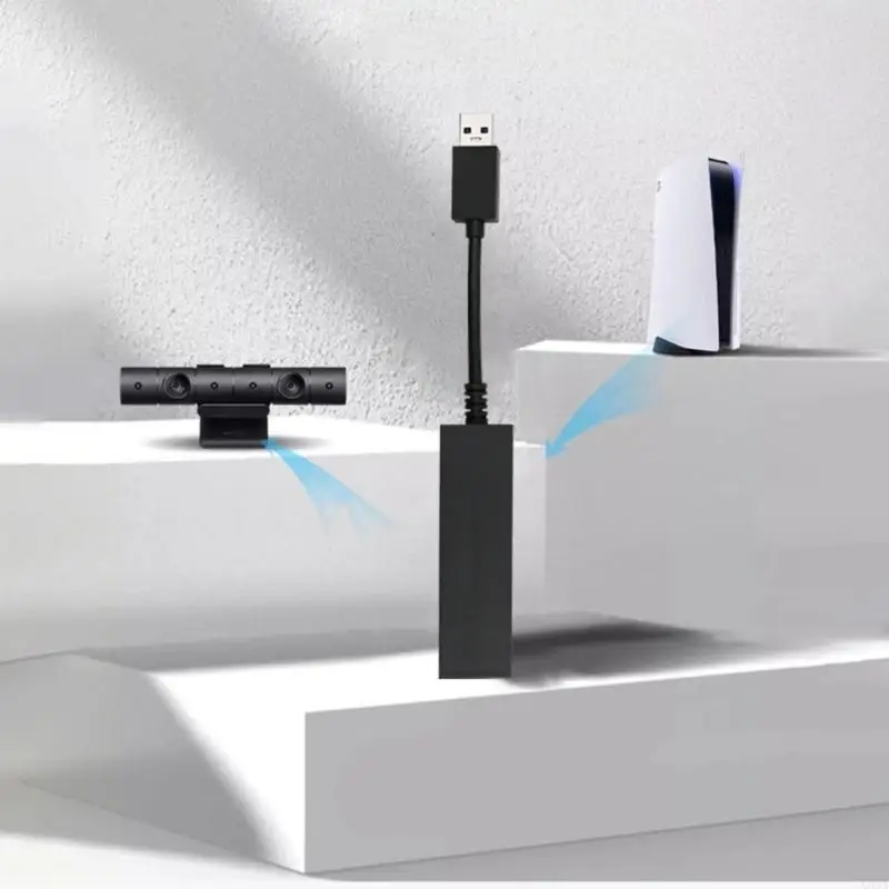 Adaptador câmera Q5WA para console jogos, para usar no Conversor Console jogos Acessórios a