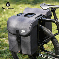 WEST BIKING Bicycle Double Side Rear Rack Pannier Bag Cargo Trunk Bag MTB Road Bike Tail Seat Luggage Carrier Bag Cycling Gear