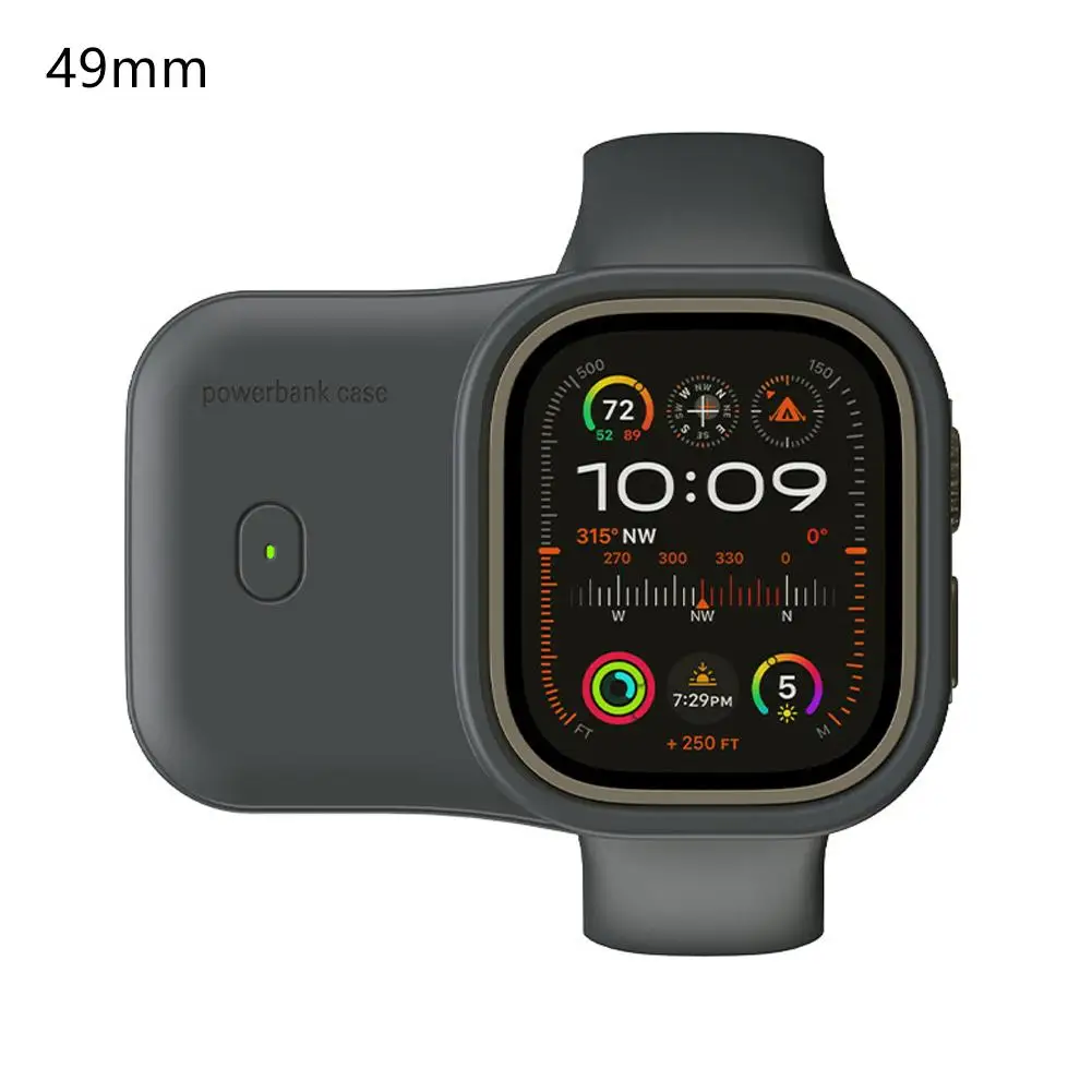 44/45mm 49mm Wireless Sports Charging Case For Applewatch Portable Mini Mobile Power Watch Accessory Easy To Use X4U6