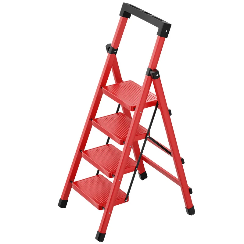 Household Folding Telescopic Housewarming Folding Ladder Indoor and Outdoor Multi-function Thickened Small Lightweight He