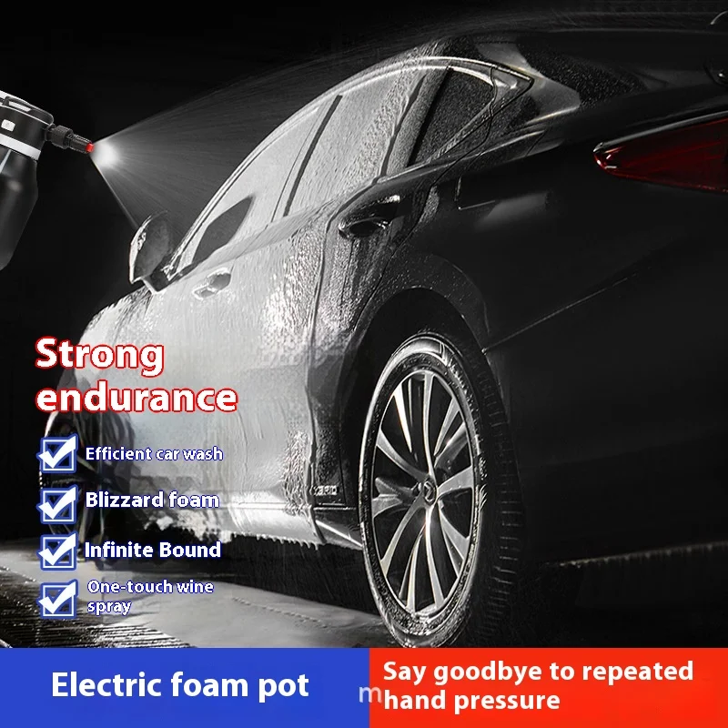 ارتفاع ضغط سيارة كهربائية غسل يده حديقة البخاخ رغوة خاصة ضغط الهواء مروحة على شكل مسقاة قدرة الشحن #2