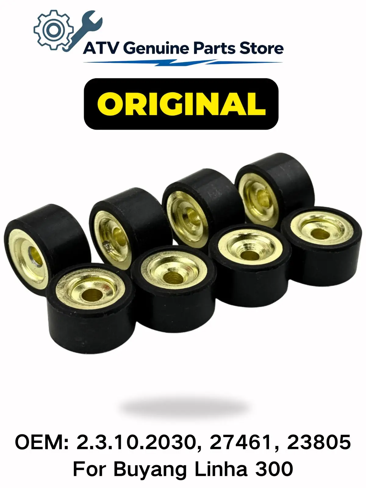 Kit de 8 rouleaux de variateur 20x12 14G pour scooters, VTT et buggies 250 260 300 400 VOG YP YP250 Majesty APRILIA MBK Linhai 2.3.10.2030