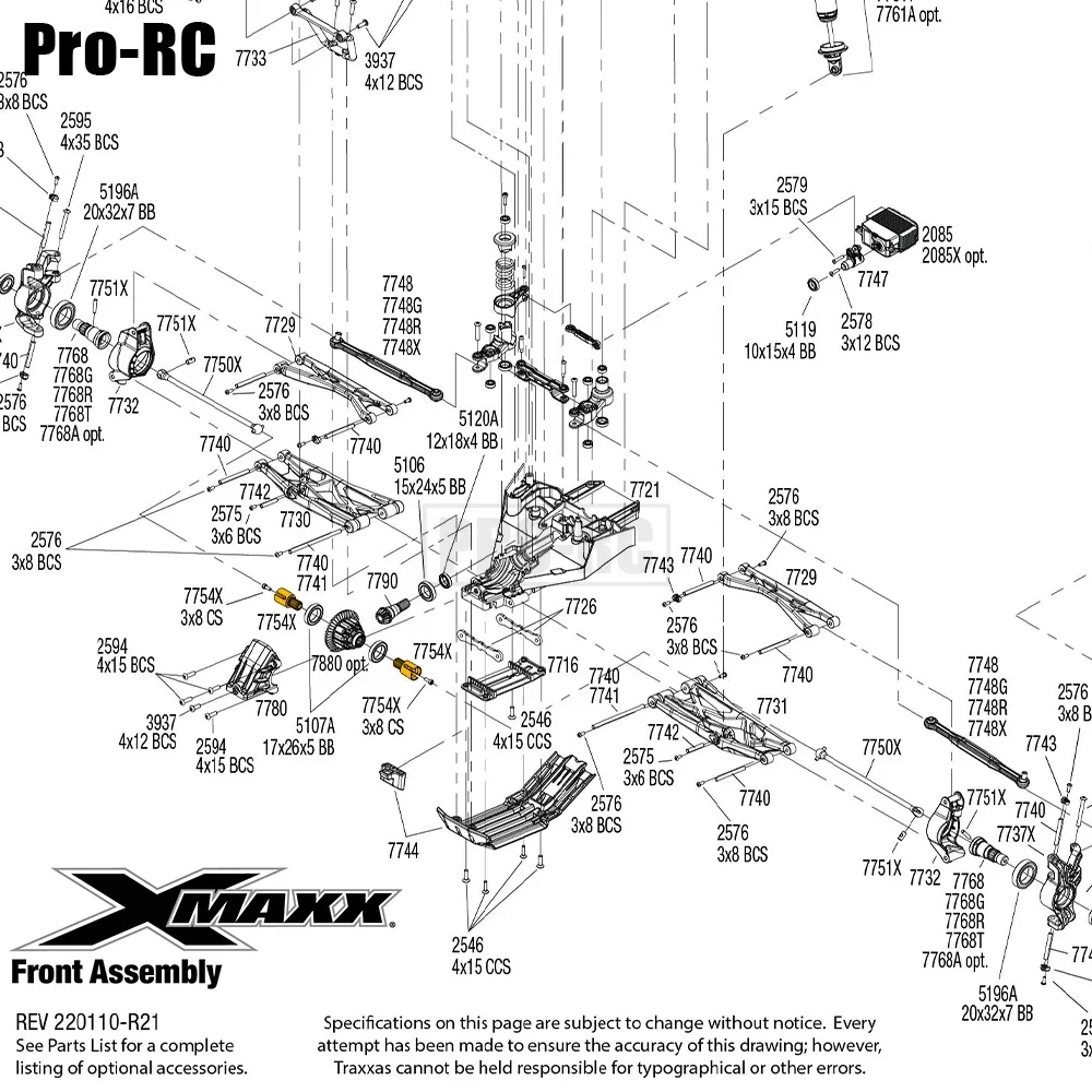 2 Stuks Gehard Staal Drive Cup 7754X Set Voor of Achter voor 1/5 Traxxas X-Maxx XMAXX 8S 77086-4 Rc Monster Truck Auto Upgrade Deel