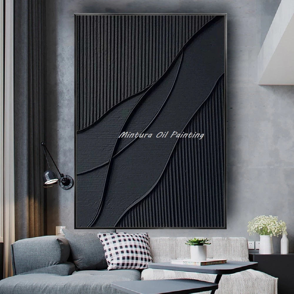 

Mintura, большая ручная роспись, абстрактная текстурированная картина маслом на холсте, современный 3D минимализм, художественный постер, настенная картина, простое украшение