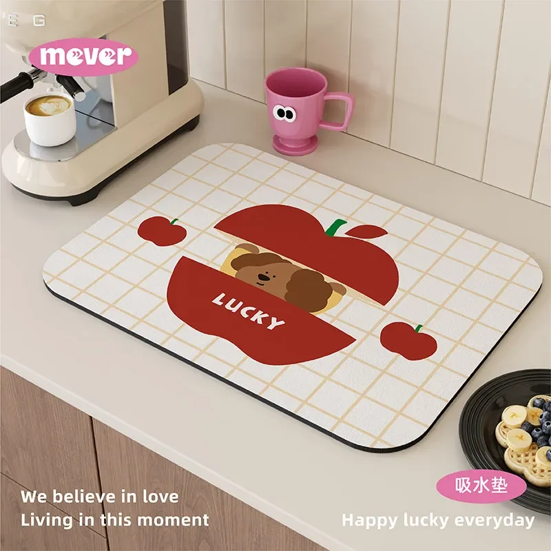 VIKAMA toaster shape bread toast kitchen drying mat breakfast theme fun quirky kitchen countertop absorbent non slip pad Rug