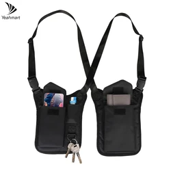 Anti-theft Chest Bag Multifunction Tactical Gun Bag Holster Pistol Handgun Phone Card Pouch Pack Wallet Underarm Shoulder Bag