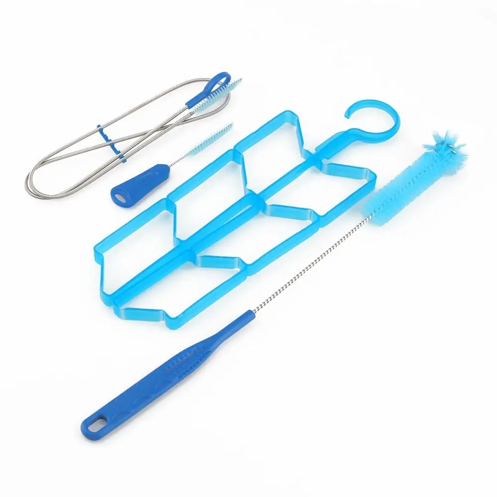 

4-in-1 Water Bladder Cleaning : Tube Hose Brush Set with Drying Rack for Hydration Bags