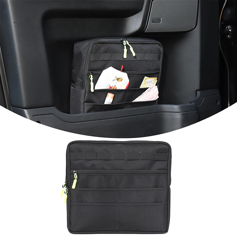 

1piece set Oxford cloth black For Land Rover Discovery 4 LR4 2010-2016 car front door side storage bag organizer bag accessories