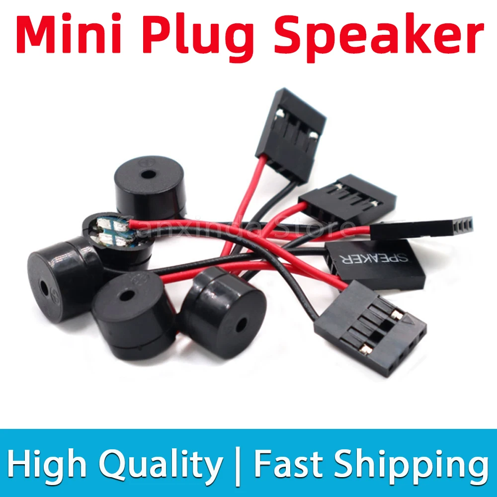 

10Pcs Mini Plug Speaker For Electronics PC Interanal BIOS Computer Motherboard Mini Onboard Case Buzzer Board Beep Alarm