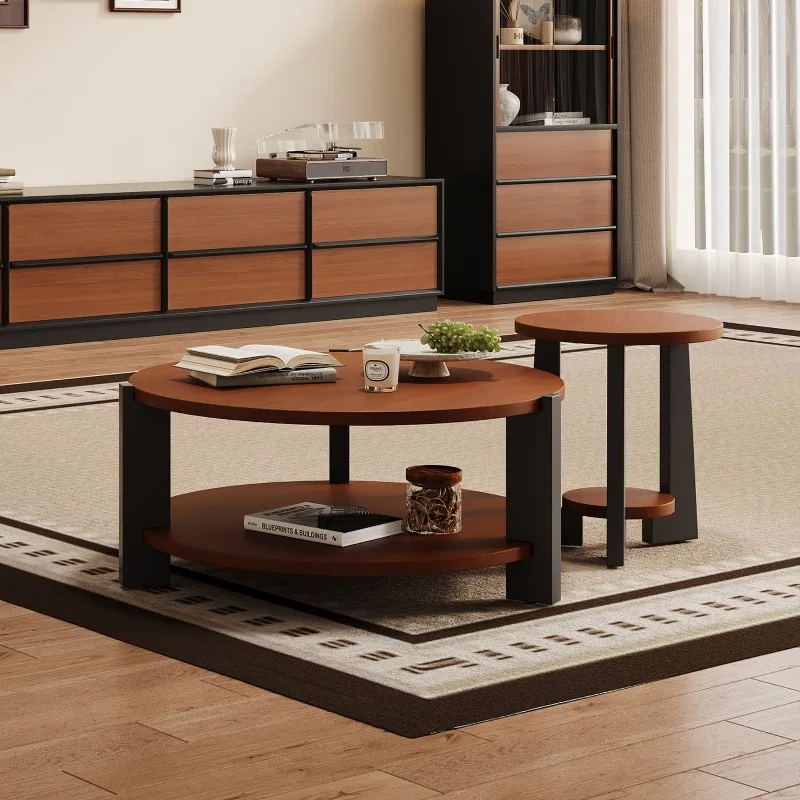 All-Solid Wood Frame Line Dresser Cabinet TV Cabinet Combo for Living Room, Bedroom, Home Vintage-Style Floor-standing Storage C