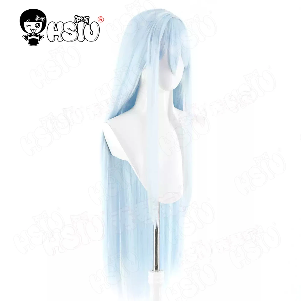 Yoisaki Kanade Cosplay perruque HSIU 95 CM bleu clair cheveux longs perruque synthétique + bonnet de perruque Anime projet Sekai scène colorée! exploit Cosplay