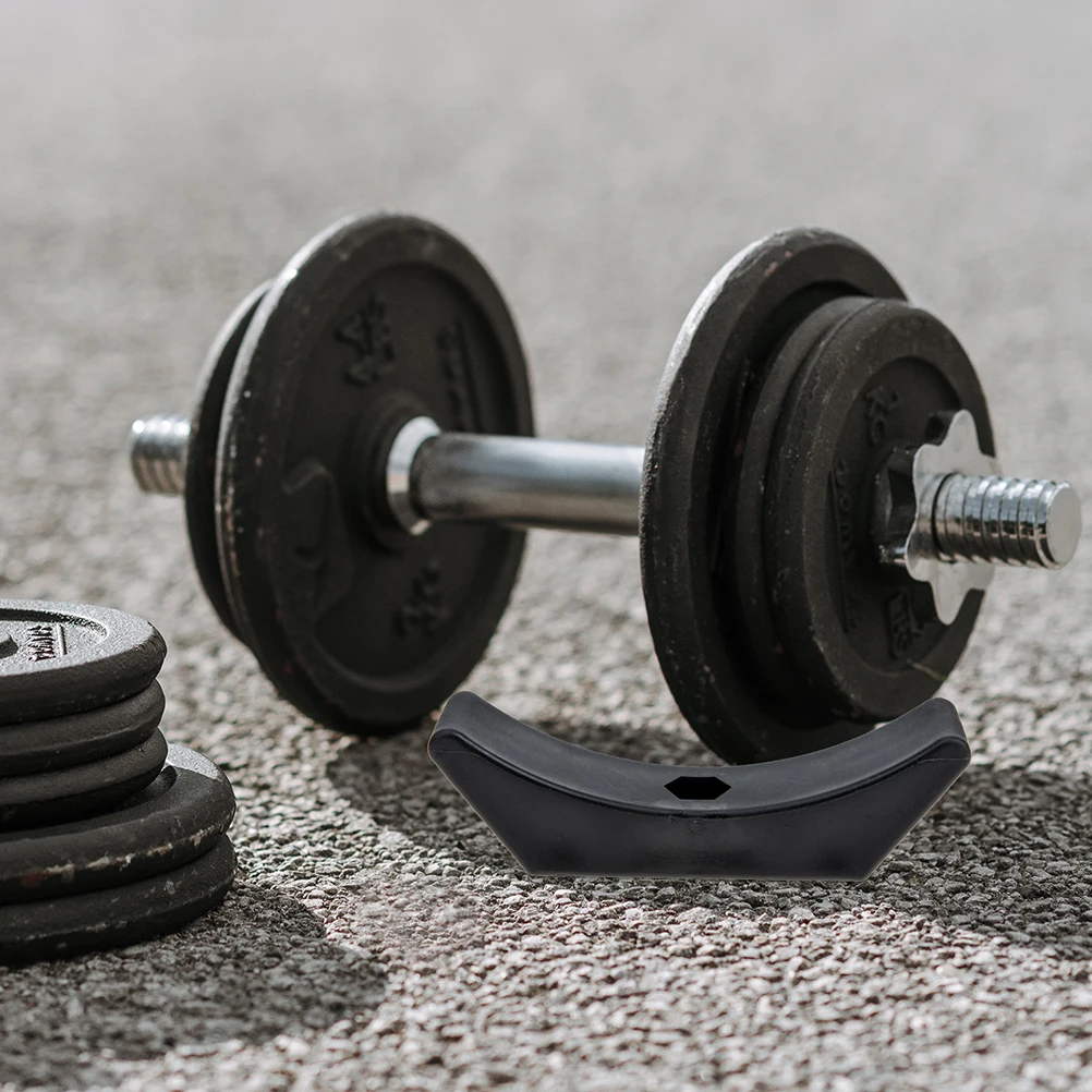 Suporte de rack para halteres, 4 unidades, design oco, leve, redução de ruído, ferramenta de treino estável, armazenamento de academia em casa