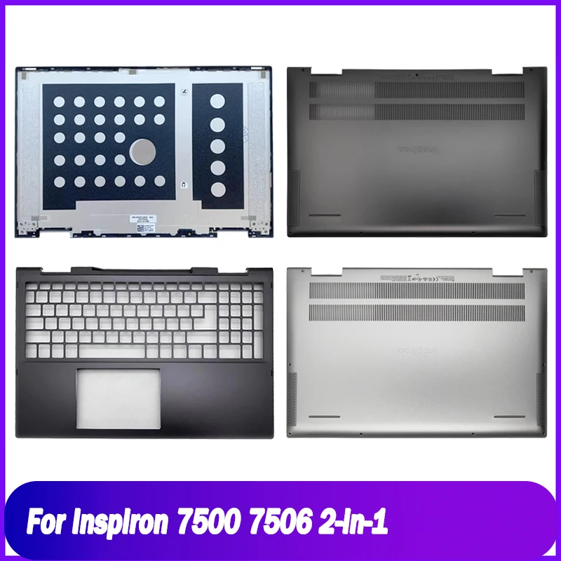 

Новая задняя крышка для DELL Inspiron 7500 7506, аксессуары для ноутбуков серии 2-в-1, задняя крышка ЖК-дисплея, упор для рук, верхняя нижняя часть корпуса, серебристый, коричневый