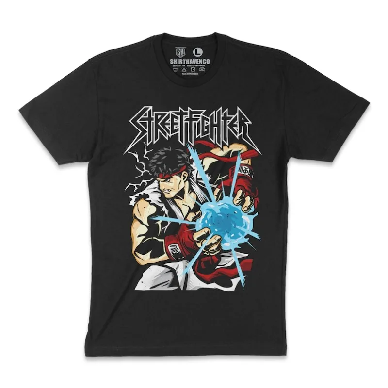 

00012748#A-Street Fighter RYU Tshirt Street Fighter Arcade shirt Cool tshirt Gaming Tshirt Fighting Game tshirt Streetfighter 2