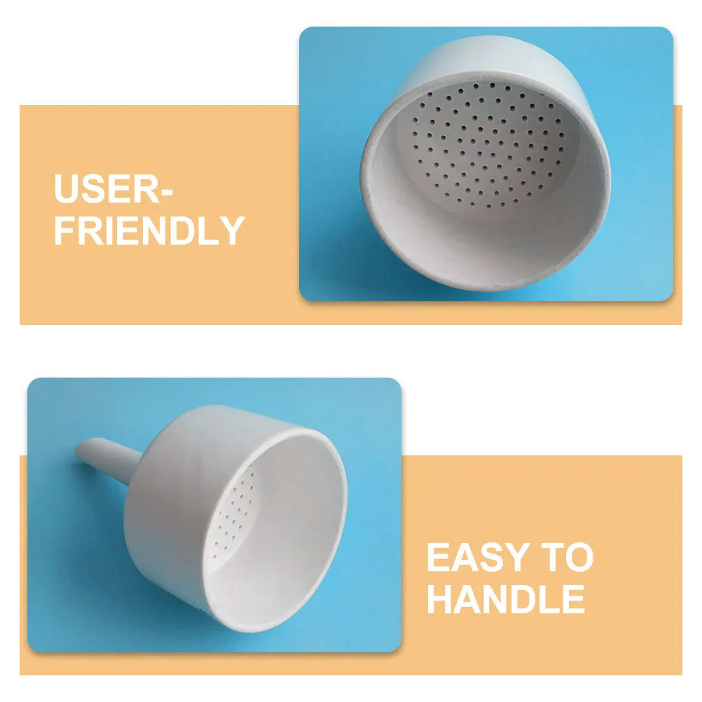 

2Pcs Laboratory Funnels Wide Mouth Filling Funnel Set Small Bottle Liquid Transfer Durable Filter Funnel for Lab