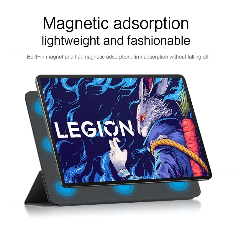 

Smart Case For Lenovo Legion Y900 2023 14.5 inch Magnetic Strong PU Leather Folding Stand Cover for LEGION Y900 TB-570FU Case