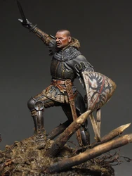 Unpainted Kit 1/24 75mm Man at Arms ancient soldier 75mm  Resin Figure miniature garage kit