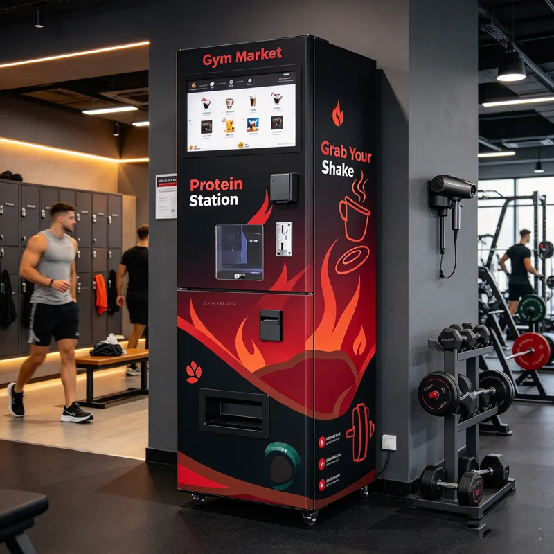 Protein Shake Vending Machine Automatic Protein Vending Machine Smart Mixer Powder Dispenser for Gym Fitness Custom