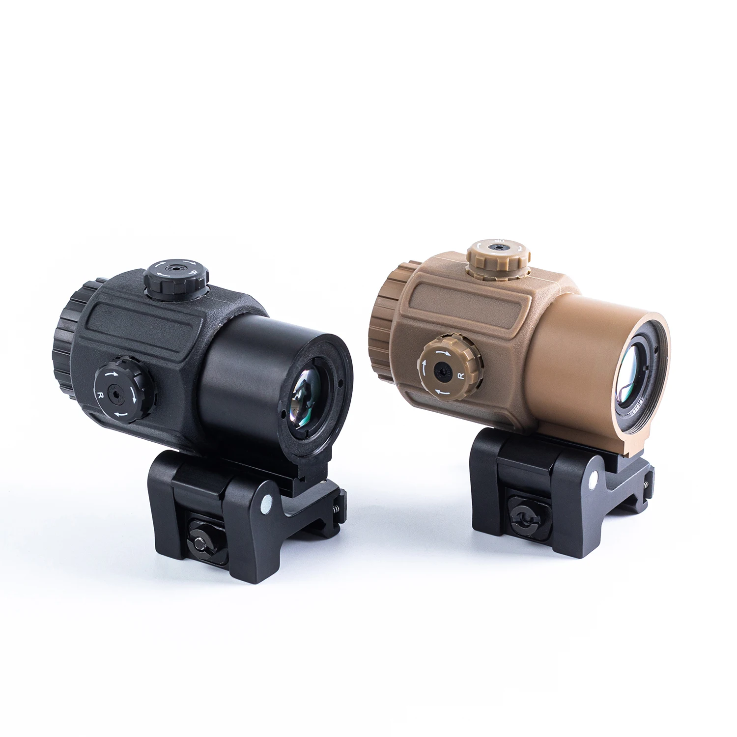 

G43 3X Red Dot Magnifier: 7mm Riser & Side-Switchable QD STS Mount for Airsoft Hunting