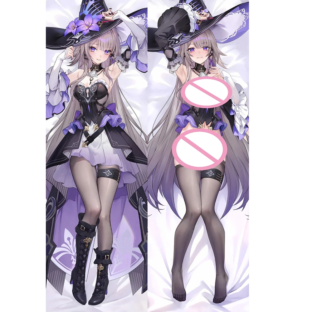 ปลอกหมอนข้างอนิเมะเกม Honkai Star Rail ลายเฮอร์ต้า ปลอกหมอนกอดตัว ปลอกหมอนคอสเพลย์ ลายพิมพ์สองด้าน