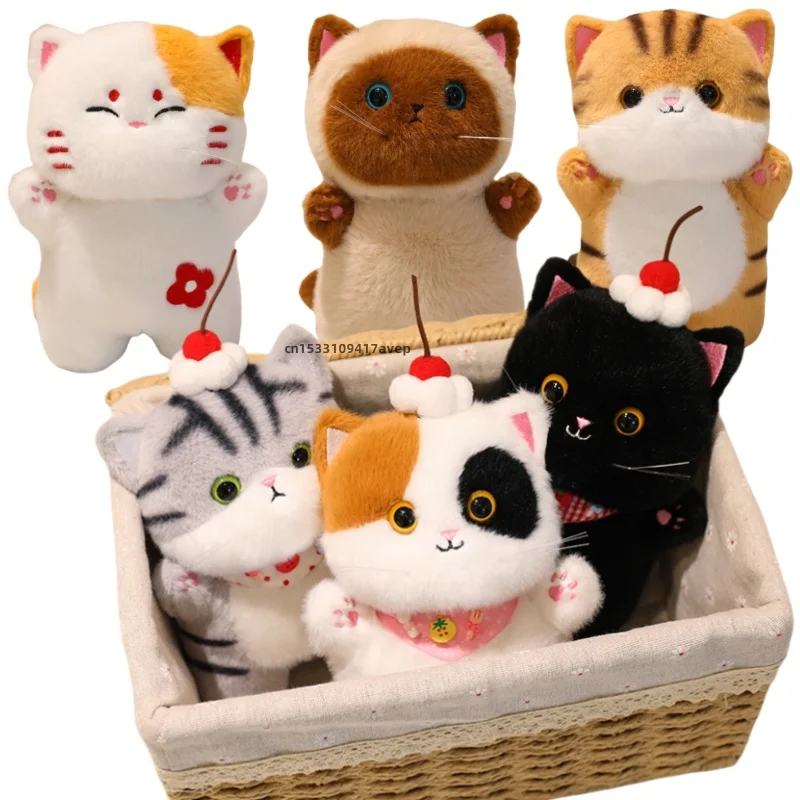 

Очаровательная плюшевая игрушка-кошка, японская принеси кошки, серый, белый, оранжевый, тряпичная кукла, киска, кукла-котенок, игрушки, настольные игрушки для сопровождения