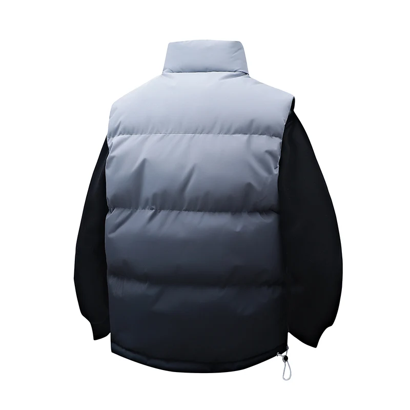 Novo estilo masculino gradiente colete esportes ao ar livre jaqueta de algodão moda na moda versátil de alta qualidade confortável colete ao ar livre