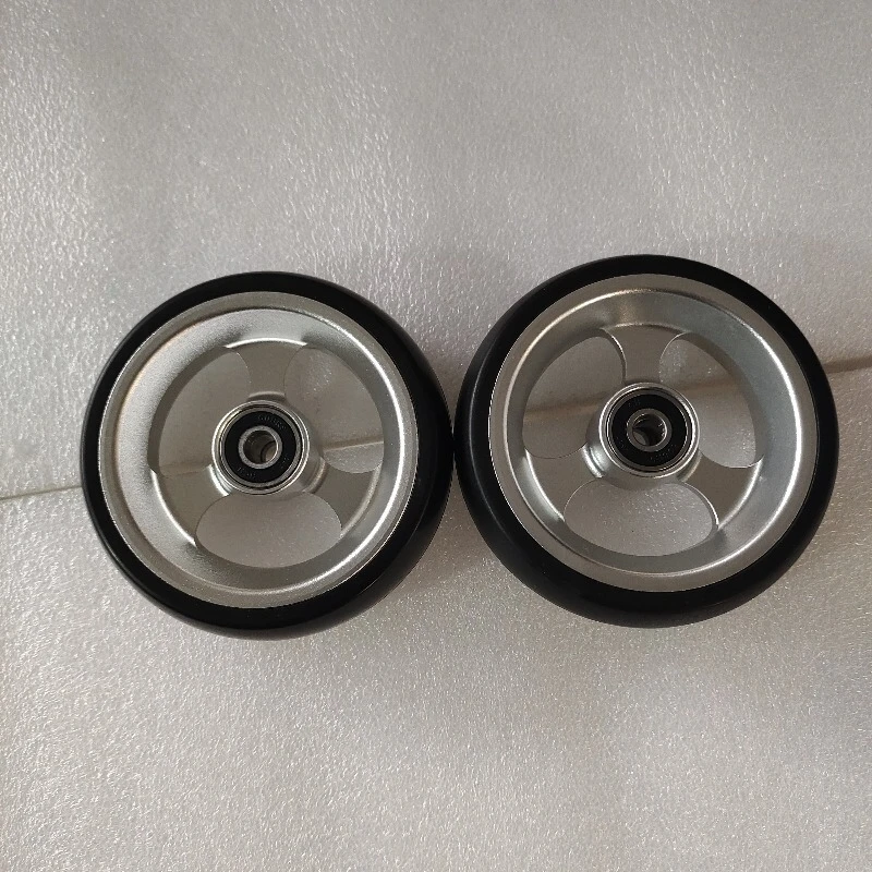 Aluminum Alloy 4 Inch Wheelchair Front Casters Replacement Small Wheels For Sports Wheelchair