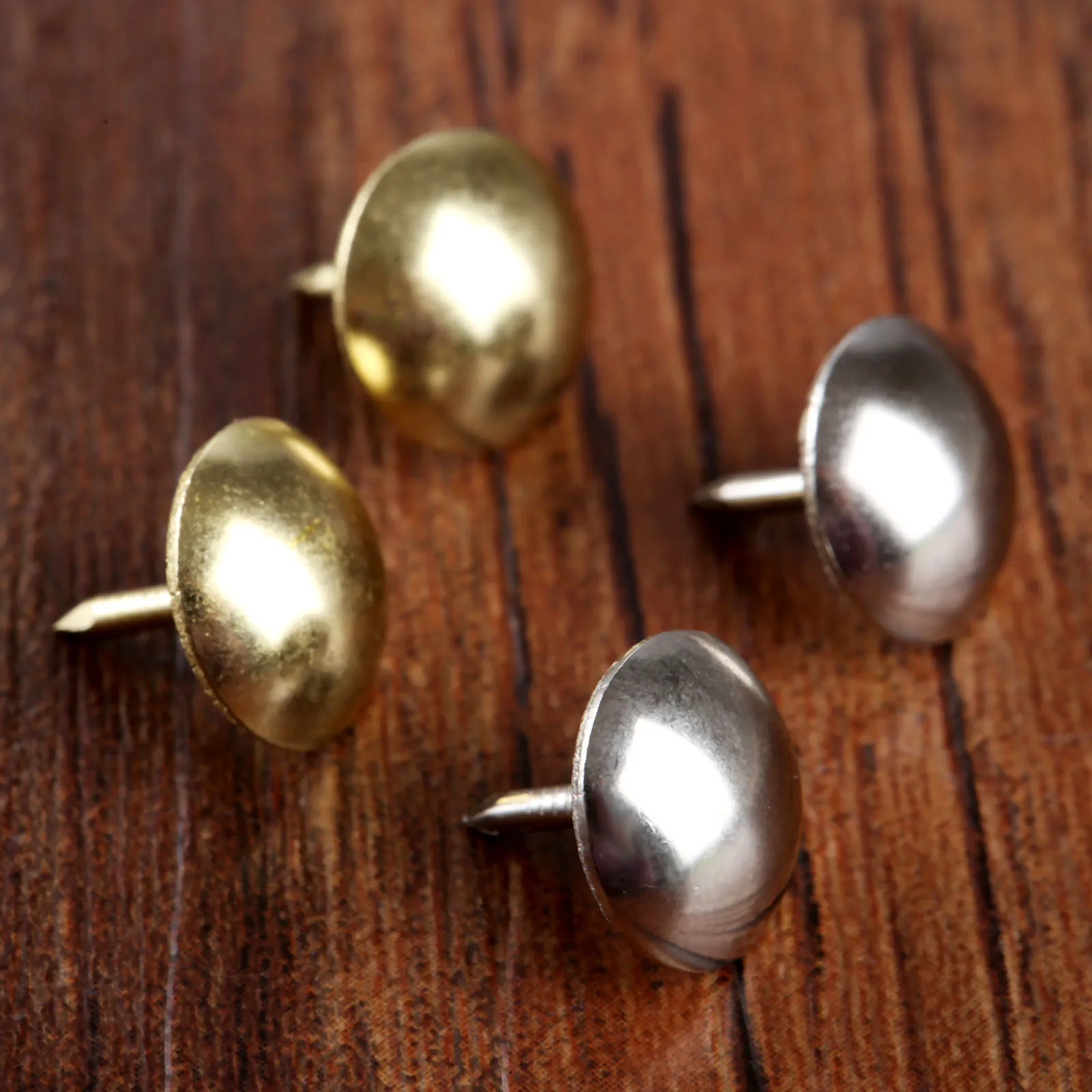 100pcs Upholstery Nails Silver/Gold 11*11mm Nails Sofa Studs Pins Tacks Jewelry Box Basket Furniture Hardware
