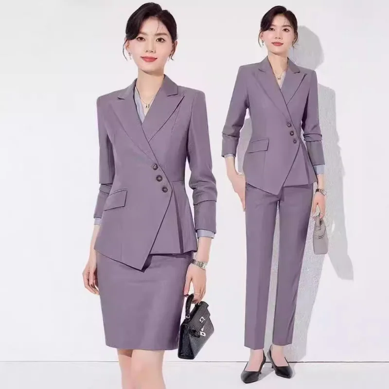 High-End Business Suit Women's Autumn New Jewelry Store Beauty Salon Workwear Front Desk Manager Commuters' Workwear