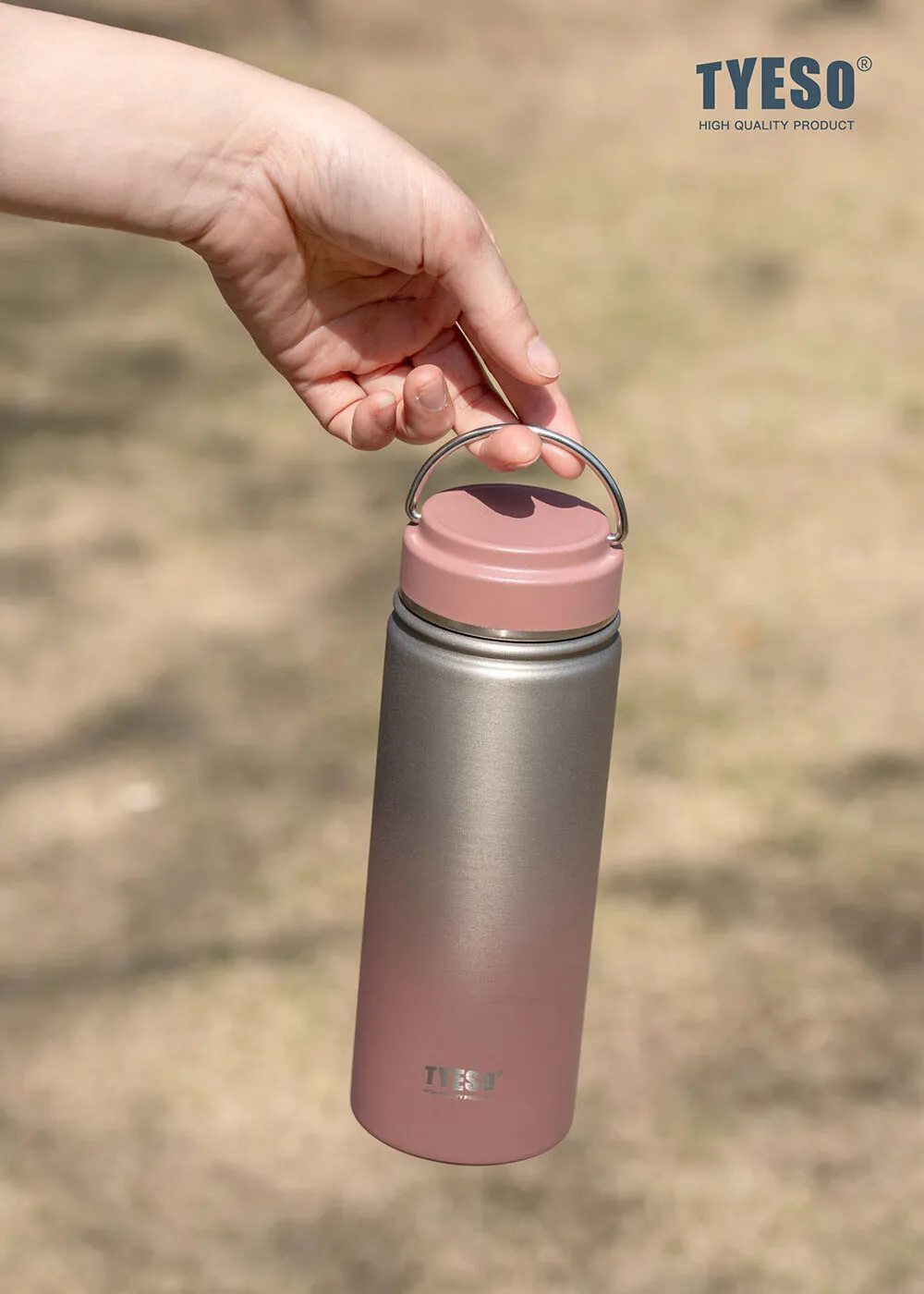 

Tyeso 750ML 304 Stainless Steel Thermos Portable Outdoor Thermal Mug Tumbler Vacuum Flasks Cold and Hot Sports Water Bottle 8852