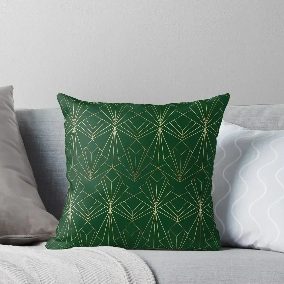 

Art Deco in Emerald Green Throw Pillow Couch Pillows Christmas Throw Pillows Covers Pillow Cover pillow