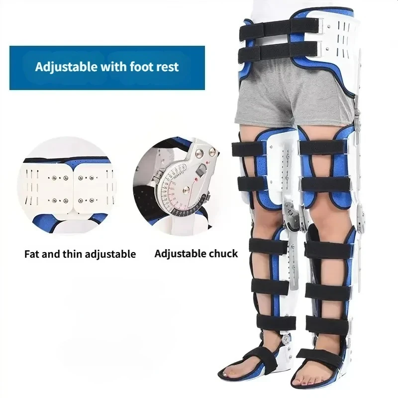 Factory Hot SellingDurable Hip Knee Ankle Foot Orthosis Braces Thigh Knee Leg Ankle Fixed Limb Strap Joint Support Stabilizer
