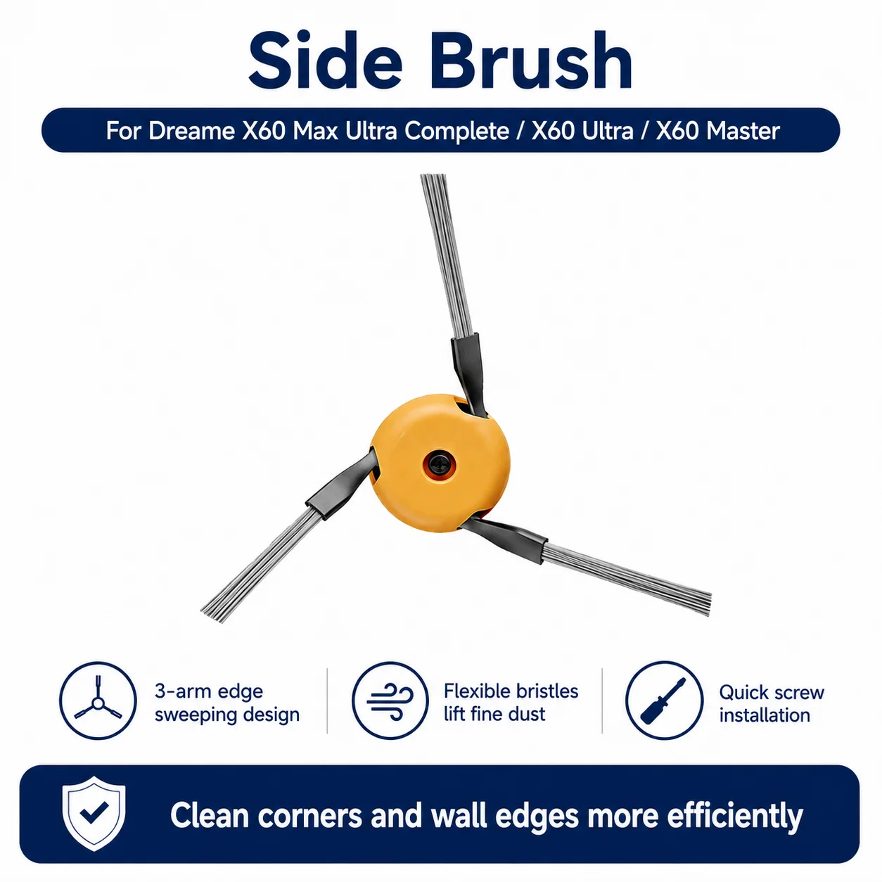 Dreame X60 Ultra/X60 Master/X60 Max Ultra Accessory Robot Vacuums Cleaner Dust Bag Main Side Brush Hepa Filter Mop Cloths Spare