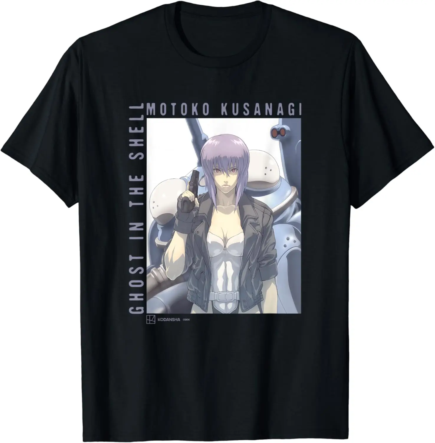 Ghost in the Shell: Stand Alone Complex Motoko Kusanagi Box T-Shirt Men Women Clothes Oversized Cotton Tees