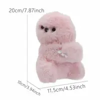 In Stock Mirumi Interactive Robot Bag Charm Plush Toy With Touch Sound Sensors Head Nodding Tilting Rechargeable 5